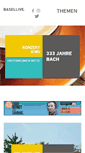 Mobile Screenshot of basellive.ch